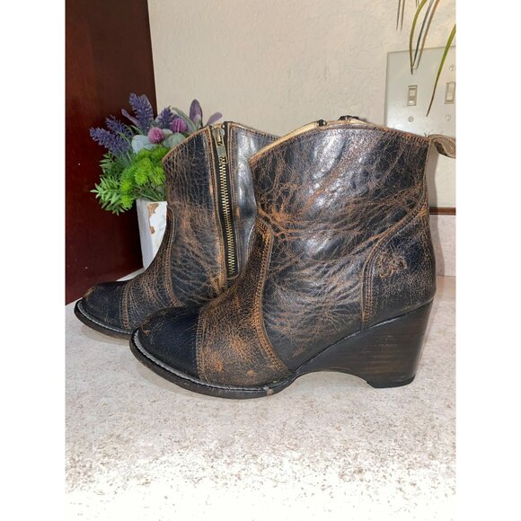 Bed Stu Gentry Vintage-Style Leather Ankle Boots Size 7.5 - Picture 6 of 13